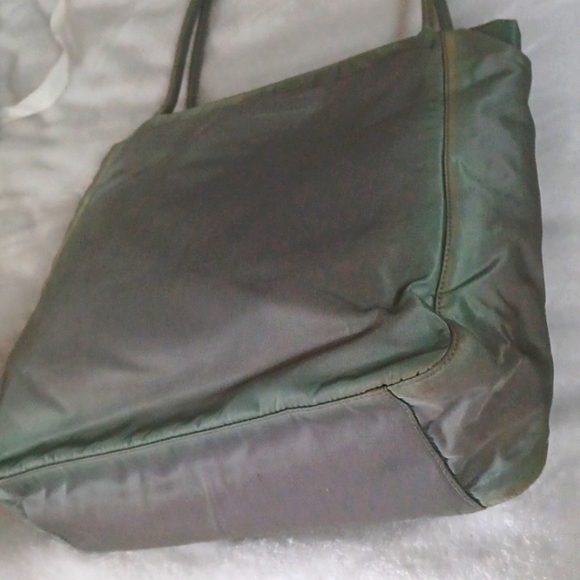 Prada Green Nylon Shoulder Tote - Picture 4 of 8